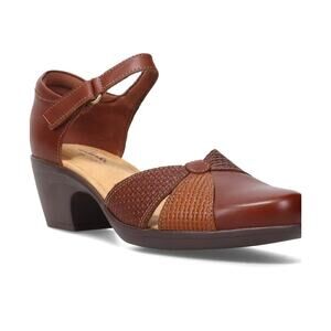 Clark’s Woman  Brown Leather Pumps  Emily Rae Sandal, Size 11M